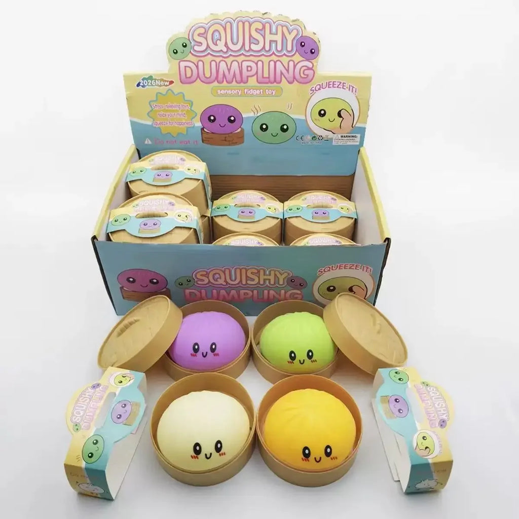 Blind box Colorful Simulated Dumpling Squishy Relaxing Relieve Anxiety Antistress Enhance Happiness Rebound Squeeze Reliever Toy